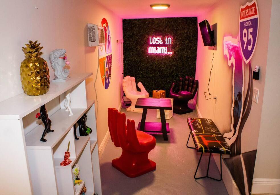 Unique Miami Art Escape W/ Hottub, Arcade & Murals Eksteriør bilde
