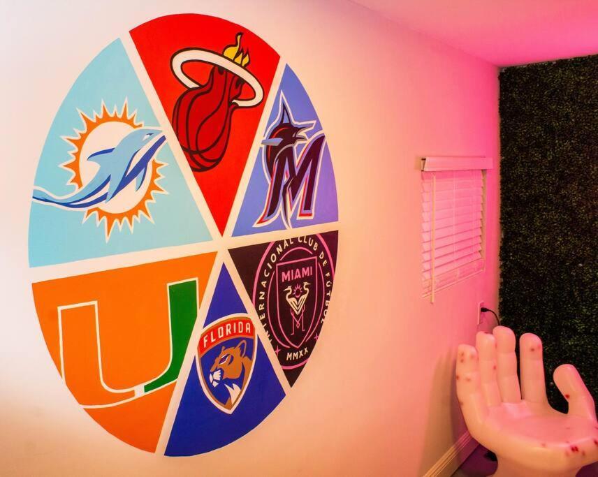 Unique Miami Art Escape W/ Hottub, Arcade & Murals Eksteriør bilde