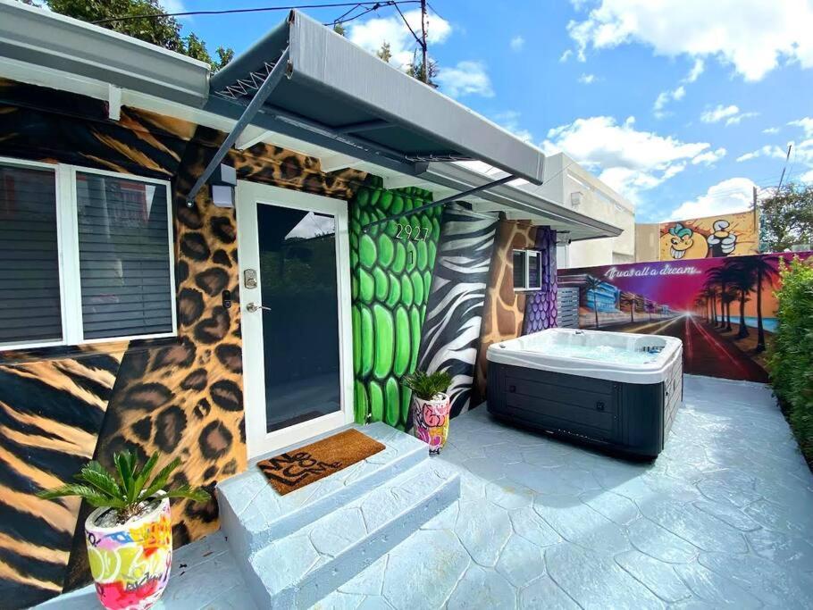Unique Miami Art Escape W/ Hottub, Arcade & Murals Eksteriør bilde